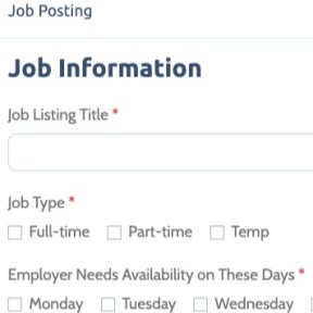 Create your job post.