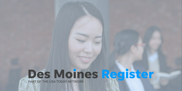 Des Moines Register Jobs logo.
