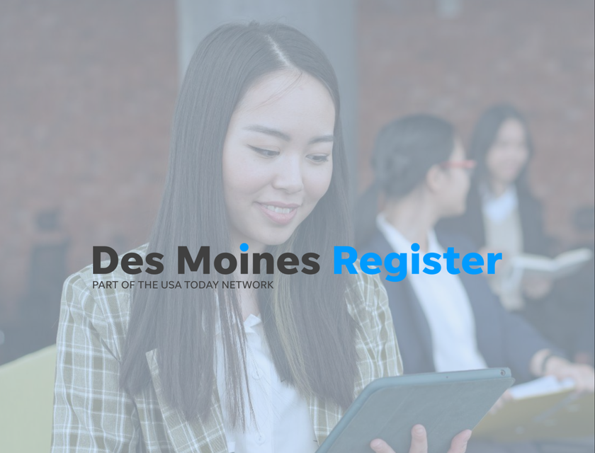 Des Moines Register Jobs logo.