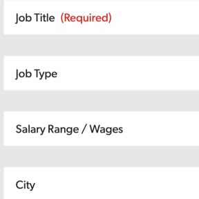 Create your job post.