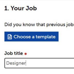 Create your job ad.