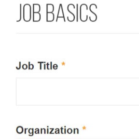 Create your job post.