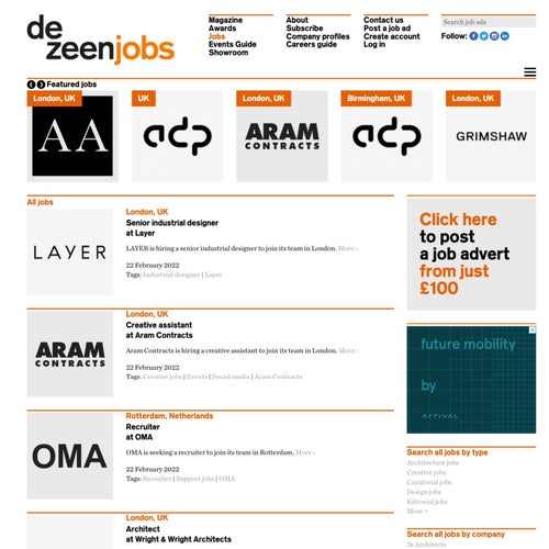 How to Post a Job on Dezeen Jobs: