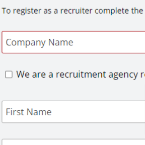 Create an employer account.