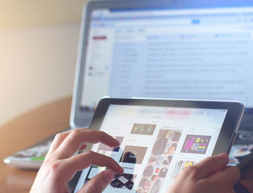 Digital media on tablet