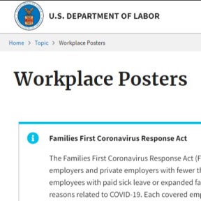 Display workplace posters.