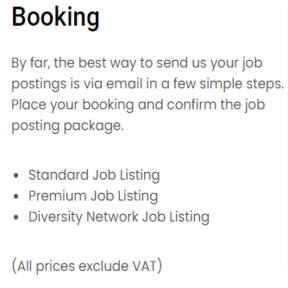 Email your job description to the platform.