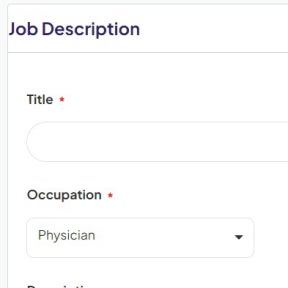 Create your job post.