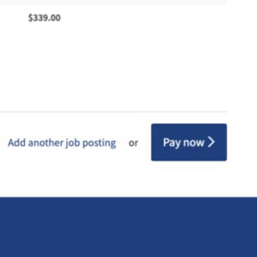 Complete the payment and post your job ad.