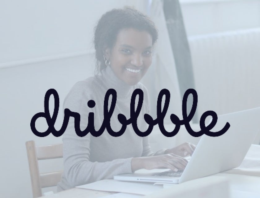 Dribbble logo.