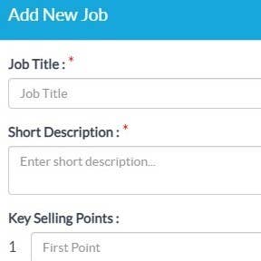 Create your job post.
