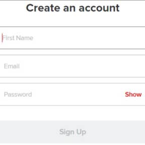 Create an account.