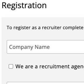 Register your account.