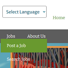 Start the job posting process.