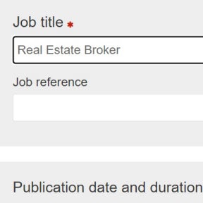 Create your job post.