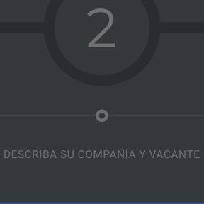 Ingresa los datos de tu empresa y la vacante.