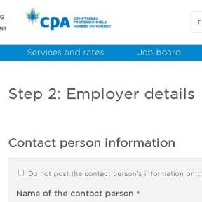 Enter your employer details.