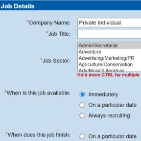 Create your job post.