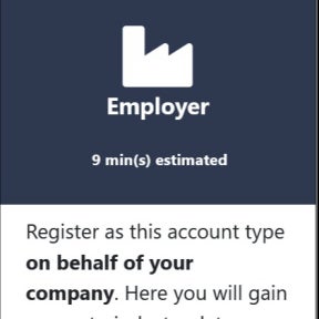 Select "Employer Registration."