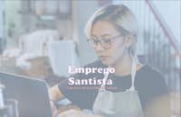 Logotipo do Emprego Santista.