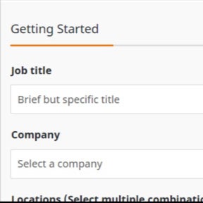 Create your job post.