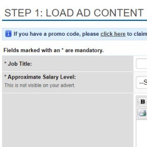 Create your job ad.