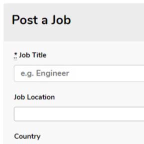 Create and post your job ad.