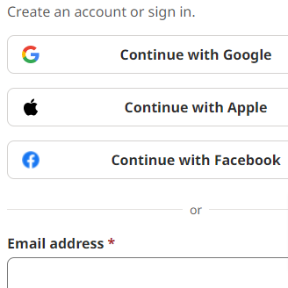 Create an account.