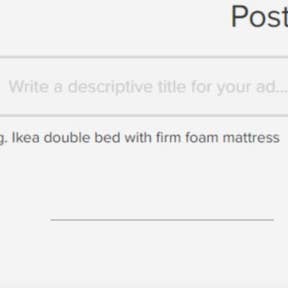 Enter a title for your job ad.