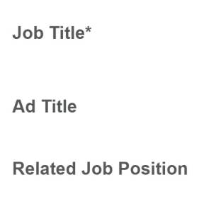 Enter all the job information.
