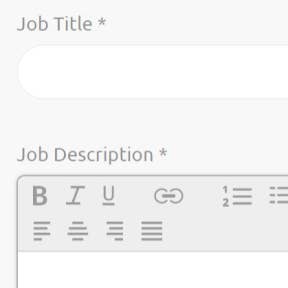 Enter the job posting details.
