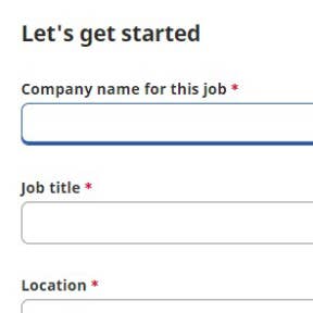 Enter the job details.