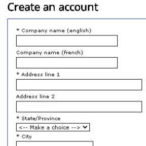 Enter your account details.