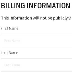 Enter your billing information.