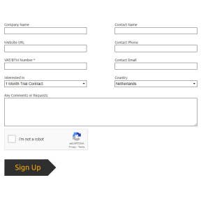 Enter your company information.