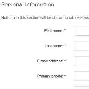 Enter your details.