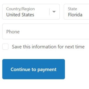 Enter your details.