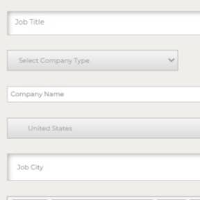 Enter your details and job information.