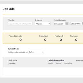 Enter your job details.