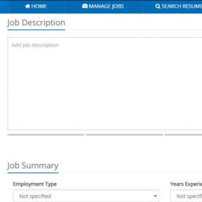 Enter your job details.