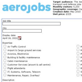 Enter your job details.