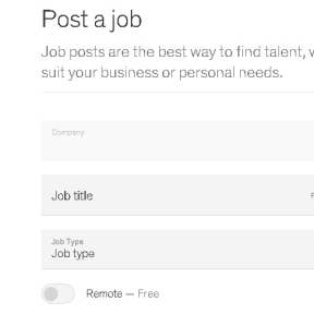 Enter your job post details.