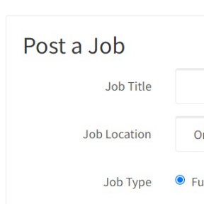 Enter your job's details.