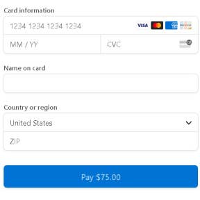 Enter your payment details.
