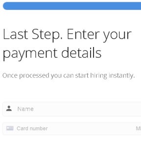 Enter your payment details.
