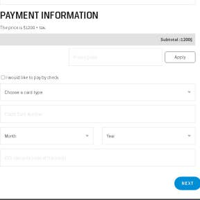 Enter your payment information.