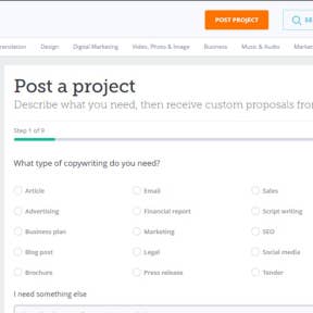Enter your project details.