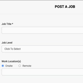 Create your job post.