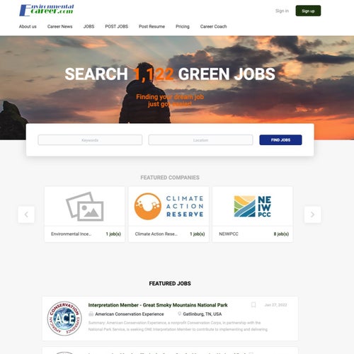 How to Post a Job on Environmental Career Center: