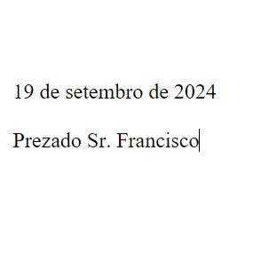 Escreva informações básicas de contato.